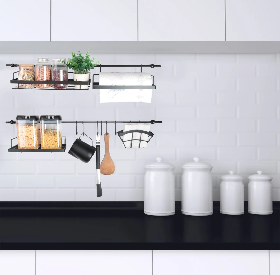 16PCS Kitchen Wall Mount Storage/Spice /Kitchen /Hanging/ Rack